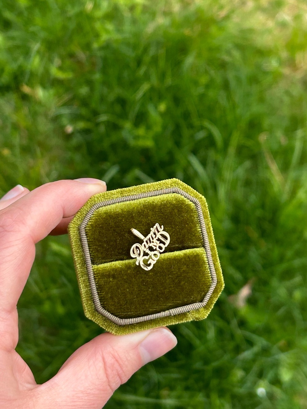 14k Gold Charm - “I'm Good” Script Pendant